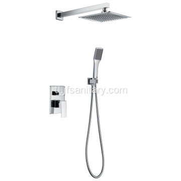 Square sa wall mixer shower set.